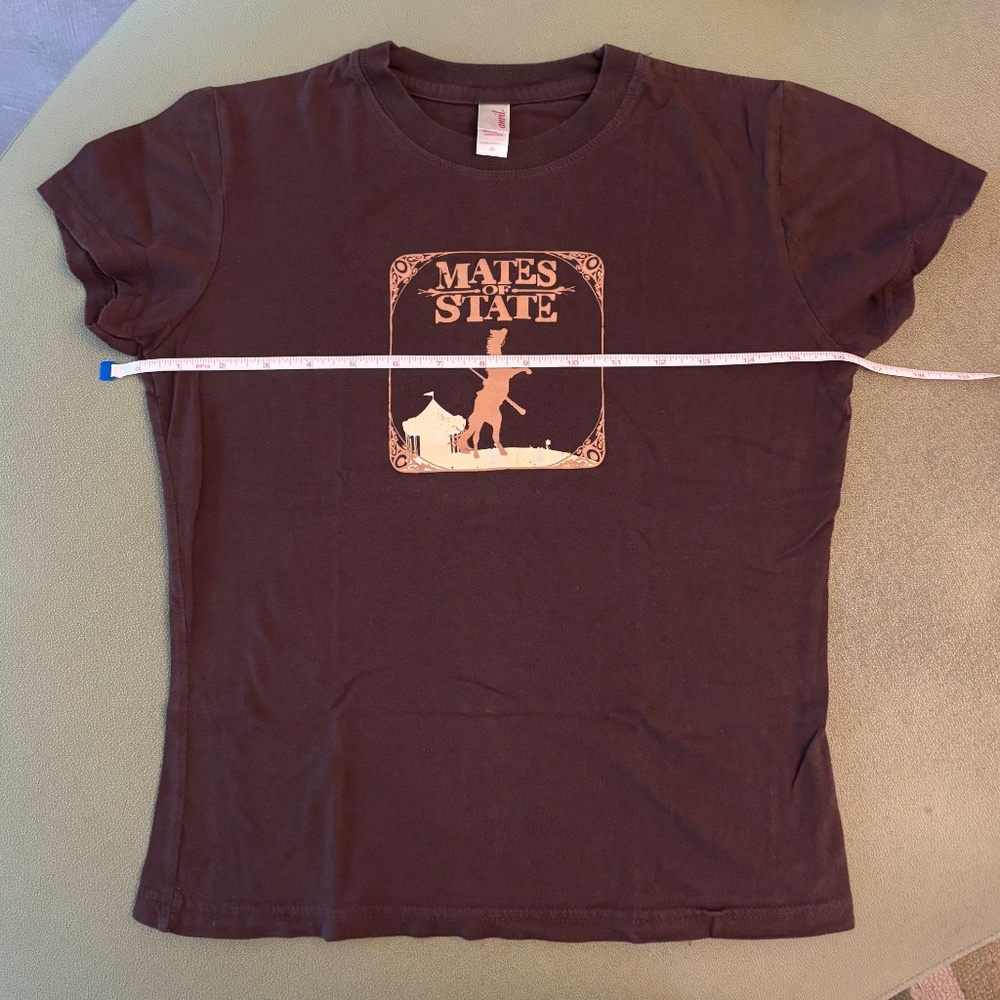 VTG HTF Mates of State Junior Women M Indie Pop Concert Tour T-Shirt + Sticker - Picture 3 of 9